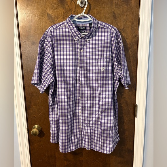 3XL CHAPS Button Down SS Shirt - Picture 1 of 3